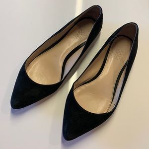 Vince Camuto black suede flats - size 7.5